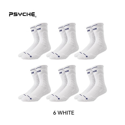 PSYCHE Buy One Get One Free Non-Slip Sports Socks for Men and Kids - Quick Dry, Professional Quality, Nylon, Ideal for Basketball and All Seasons