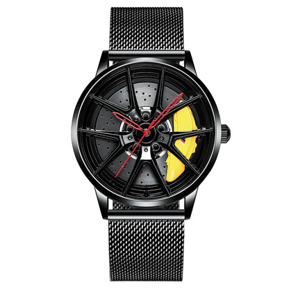 NEKTOM Men's Luxury Sports Car Quartz Watch - Waterproof Rim Hub Design