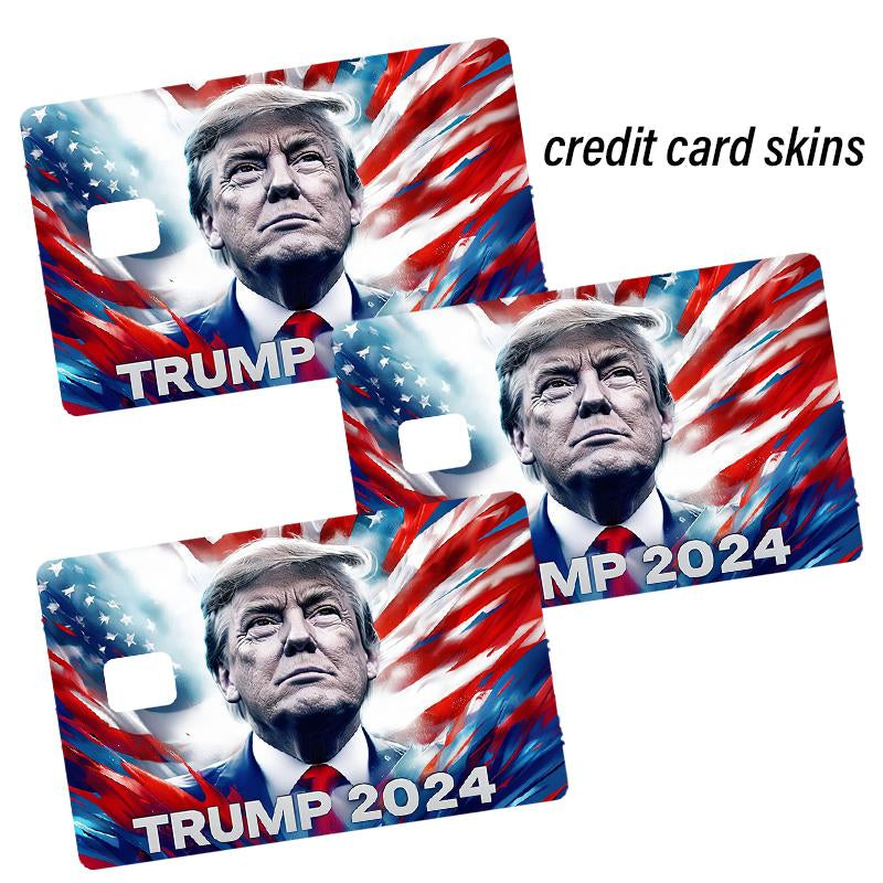 Trump President 45 47 Sticker Donald Trump Card Skins Waterproof Debit Credit Skin Cover Trump 2024 Maga Card Cover - Decorative Credit Card Skin for Christmas