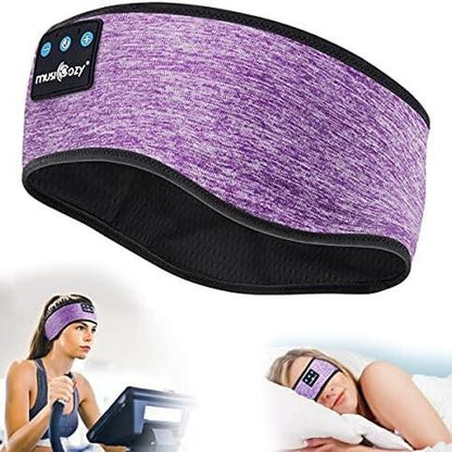 MUSICOZY Bluetooth 5.2 Headband Sleep Headphones Headband Headphones Sports Wireless Music Earphones Eye Mask Earbuds for Workout Running Travel Yoga Mom Women Cool Gadgets Unique Gifts Audio Boys