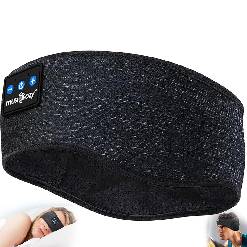 MUSICOZY Bluetooth 5.2 Headband Sleep Headphones Headband Headphones Sports Wireless Music Earphones Eye Mask Earbuds for Workout Running Travel Yoga Mom Women Cool Gadgets Unique Gifts Audio Boys