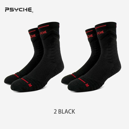 PSYCHE Buy One Get One Free Non-Slip Sports Socks for Men and Kids - Quick Dry, Professional Quality, Nylon, Ideal for Basketball and All Seasons