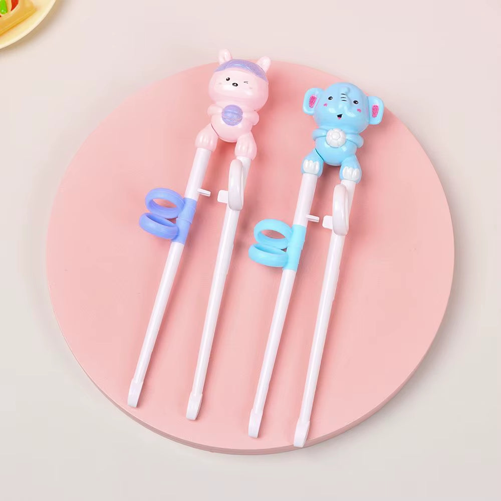 Cartoon Animal Baby Learning Chopsticks - Durable Training Utensils for Kids