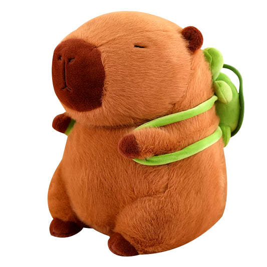 Adorable Capybara Backpack Plush Toy - Charming Cartoon Animal Stuffed Doll for Holiday Gifts and Home Décor Sofa Pillows