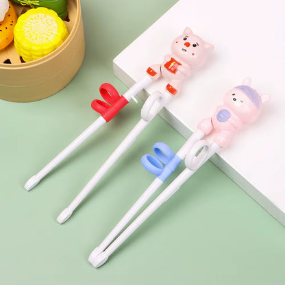 Cartoon Animal Baby Learning Chopsticks - Durable Training Utensils for Kids