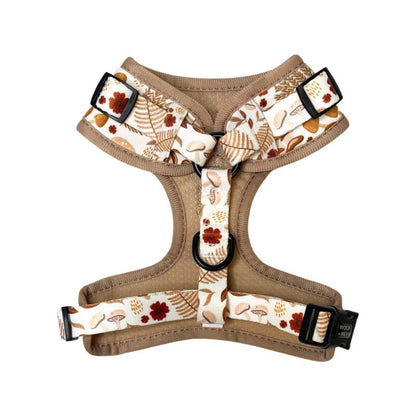 SPORGEOUS Adjustable Dog Harness with Mushroom Spore Pattern