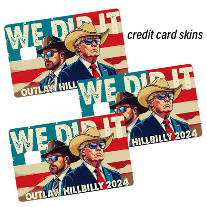 Trump President 45 47 Sticker Donald Trump Card Skins Waterproof Debit Credit Skin Cover Trump 2024 Maga Card Cover - Decorative Credit Card Skin for Christmas