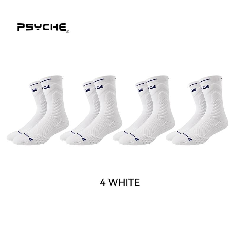 PSYCHE Buy One Get One Free Non-Slip Sports Socks for Men and Kids - Quick Dry, Professional Quality, Nylon, Ideal for Basketball and All Seasons