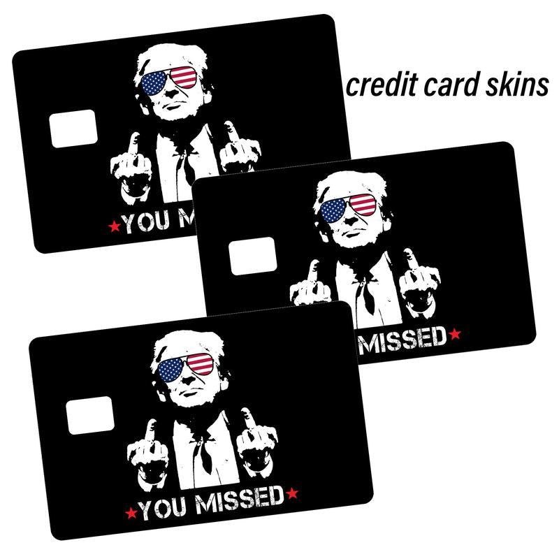 Trump President 45 47 Sticker Donald Trump Card Skins Waterproof Debit Credit Skin Cover Trump 2024 Maga Card Cover - Decorative Credit Card Skin for Christmas