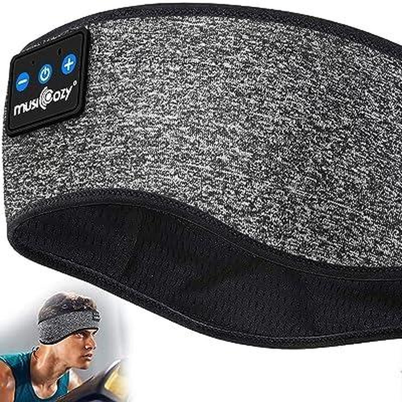 MUSICOZY Bluetooth 5.2 Headband Sleep Headphones Headband Headphones Sports Wireless Music Earphones Eye Mask Earbuds for Workout Running Travel Yoga Mom Women Cool Gadgets Unique Gifts Audio Boys