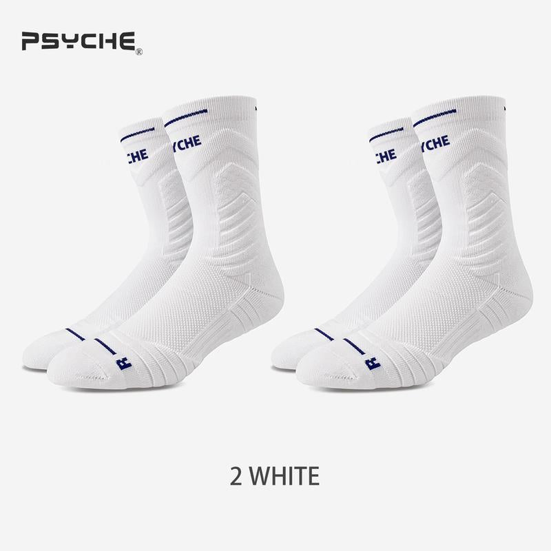 PSYCHE Buy One Get One Free Non-Slip Sports Socks for Men and Kids - Quick Dry, Professional Quality, Nylon, Ideal for Basketball and All Seasons