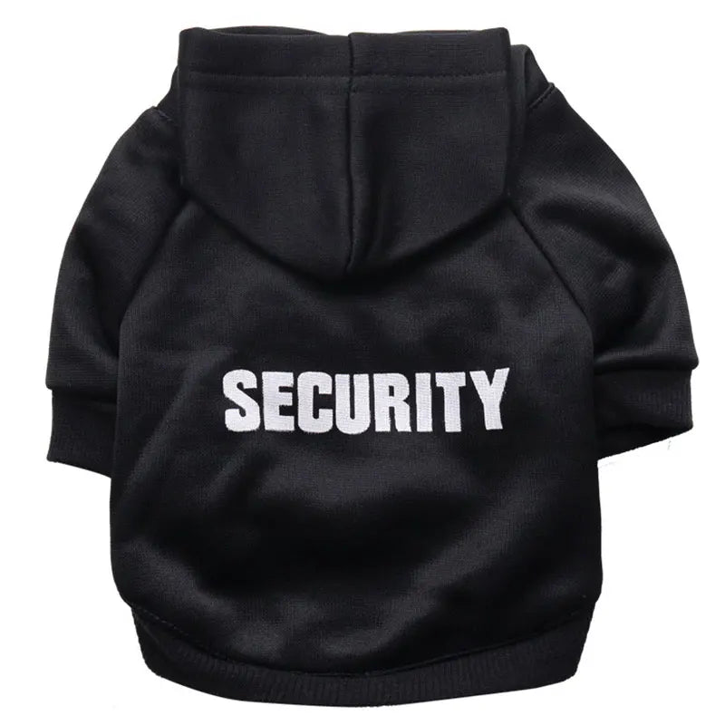 Security Cat Clothes Pet Cat Coats Jacket Hoodies for Cats Outfit Warm Pet Clothing Rabbit Animals Pet Costume for Small Dogs