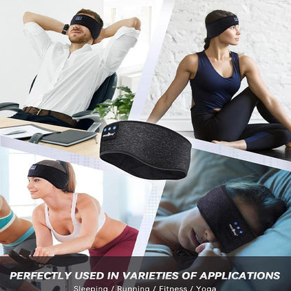 MUSICOZY Bluetooth 5.2 Headband Sleep Headphones Headband Headphones Sports Wireless Music Earphones Eye Mask Earbuds for Workout Running Travel Yoga Mom Women Cool Gadgets Unique Gifts Audio Boys