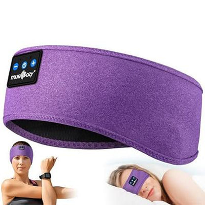 MUSICOZY Bluetooth 5.2 Headband Sleep Headphones Headband Headphones Sports Wireless Music Earphones Eye Mask Earbuds for Workout Running Travel Yoga Mom Women Cool Gadgets Unique Gifts Audio Boys