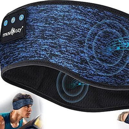 MUSICOZY Bluetooth 5.2 Headband Sleep Headphones Headband Headphones Sports Wireless Music Earphones Eye Mask Earbuds for Workout Running Travel Yoga Mom Women Cool Gadgets Unique Gifts Audio Boys