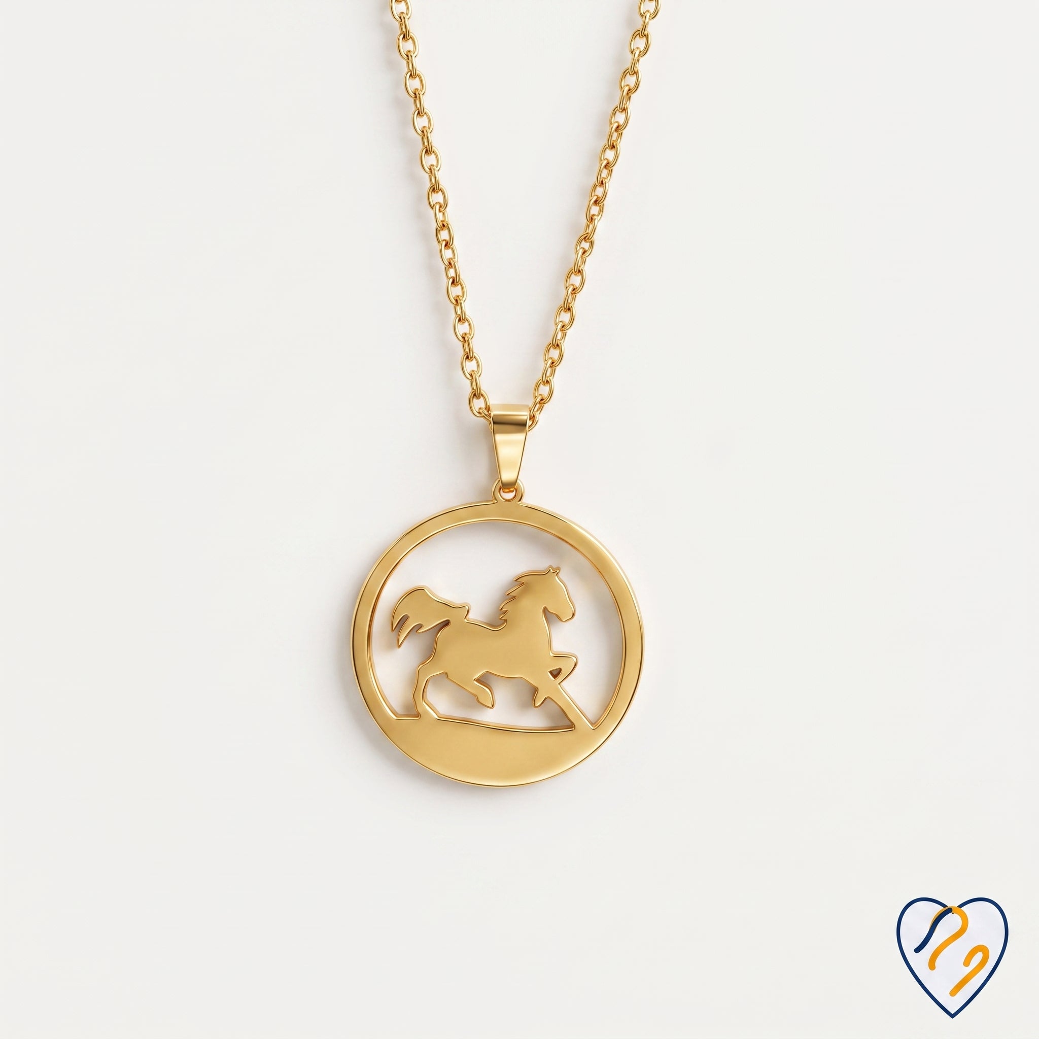 Equine Hope Necklace Gold
