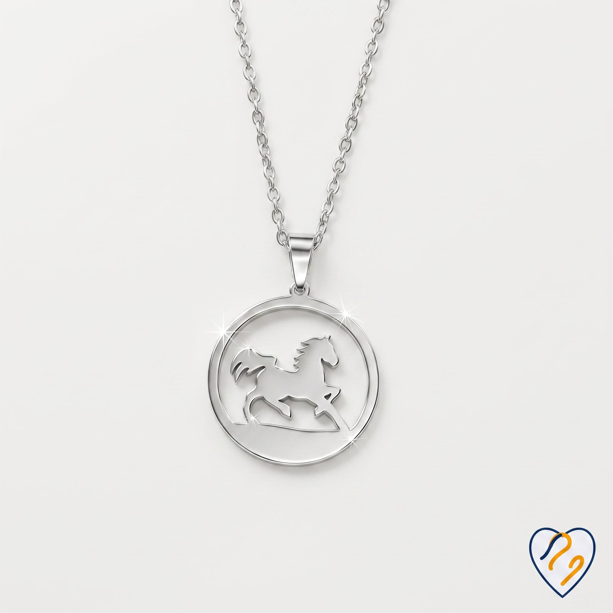 Equine Hope Necklace Silver